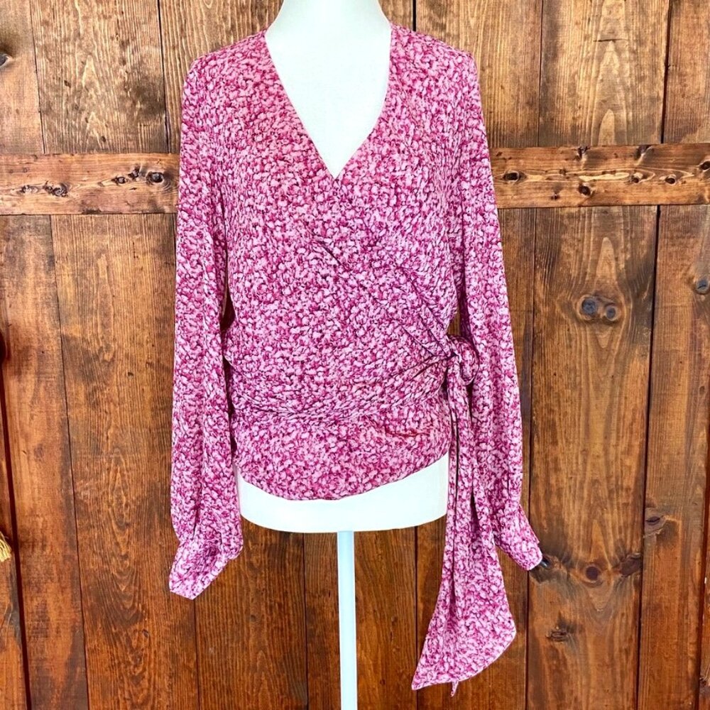 Bardot pink Wrap Blouse Sz 6/S